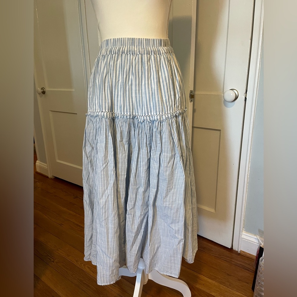 Love Shack Fancy seersucker skirt